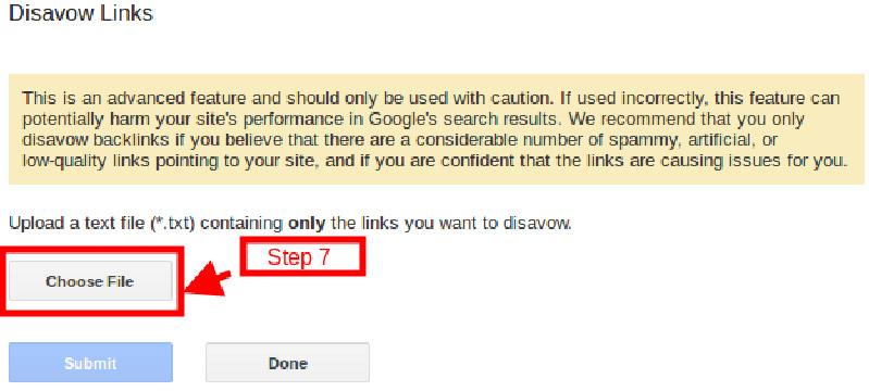 disavow-link-step 7